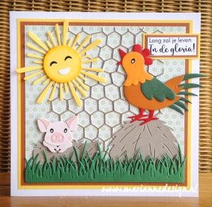 CR1685 Snijmal - Marianne Design - Craftables Background - Chicken wire vb