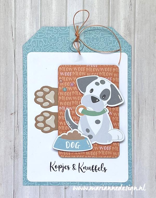 CR1686 Snijmallen - Marianne Design - Craftables Two Paws vb