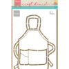 Craft stencil schort van Marleen