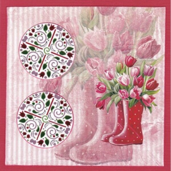 SB10995 Uitdrukvel - Amy Design - Tulip Dreams - Red Tulips vb1 Uitdrukvel rode tulpen