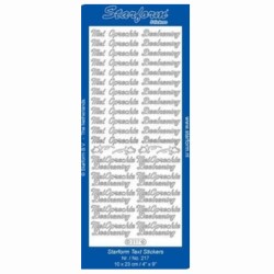 Sticker met oprechte deelneming zilver