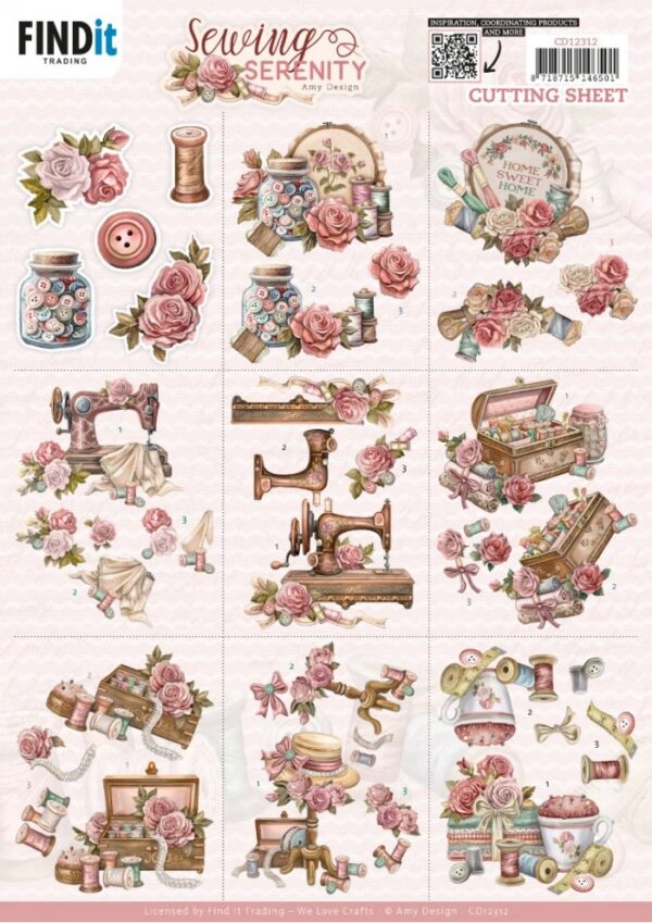 Amy Design - knipvellen -Sewing Serenity Mini