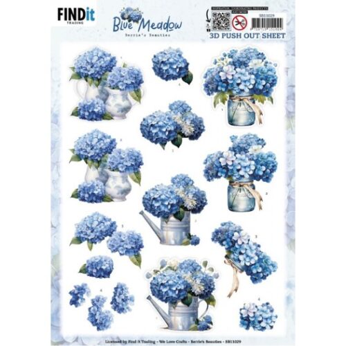 Uitdrukvel - Berries Beauties Blue Meadow - Vase