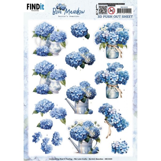 SB11029 Uitdrukvel - Berries Beauties Blue Meadow - Vase Uitdrukvel - Berries Beauties Blue Meadow - Vase