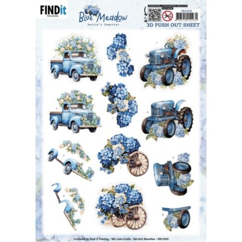 Uitdrukvel - Berries Beauties Blue Meadow - Transport
