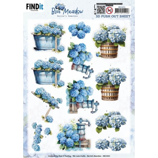 Uitdrukvel Berries Beauties - Blue Meadow - Water Pump