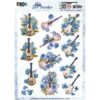 SB11032 3D Pushout Sheet - Berries Beauties - Blue Meadow - Music 3D Pushout Sheet - Berries Beauties - Blue Meadow - Music