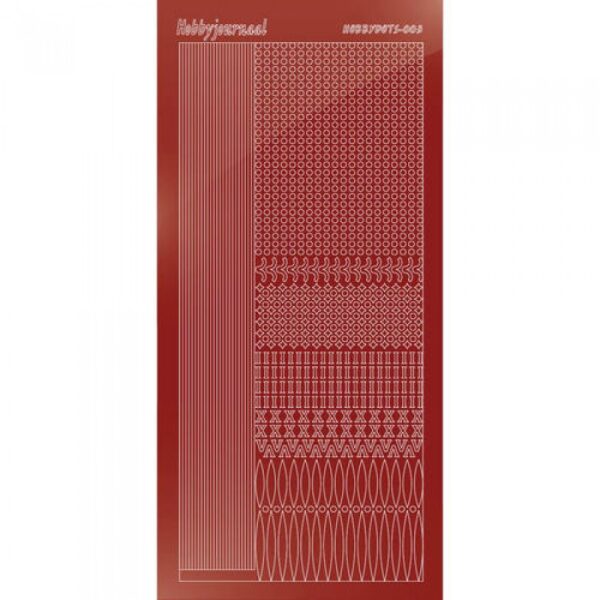Hobbydots sticker Mirror Red