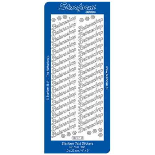 Starform 206 sticker beterschap Starform 206 sticker beterschap