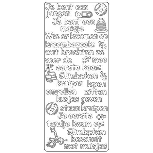Top-Hobby 2107 sticker Je bent een jongen Top-Hobby 2107 sticker Je bent een jongen