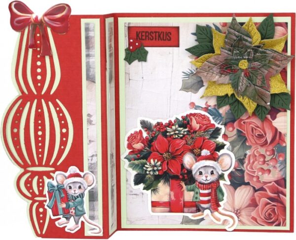 Yvonne Creations - snijmallen - Floral Christmas Bauble Borders