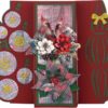 Yvonne Creations - snijmallen - Floral Christmas Bauble Borders