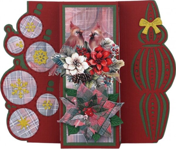 Yvonne Creations - snijmallen - Floral Christmas Bauble Borders