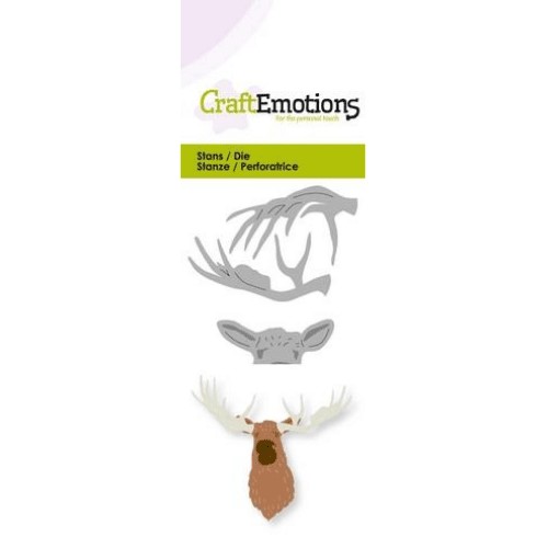 115633-0225-CraftEmotions-Die kop-eland-3D CraftEmotions-Die kop-eland-3D