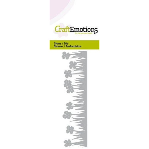 Craftemotions snijmal grasrand klaver