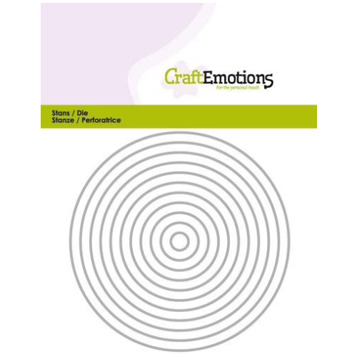 115633-0811 Snijmallen Craftemotions cirkels Snijmallen Craftemotions cirkels