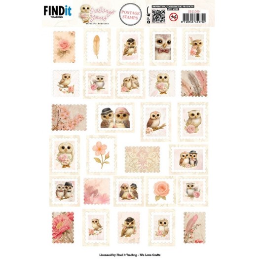 SB11099 Uitdrukvel - Berries Beauties - Owlways Yours - Postage Stamp Postage Stamp - Uitdrukvel - Berries Beauties - Owlways Yours