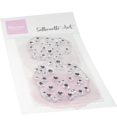 Clearstamps - Silhouette Art - Hearts
