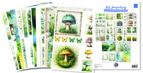 FB2509 Art Journaling spring set by Fairybells vb6 Fairybells - Art Journaling spring set - Marianne Design FB2509