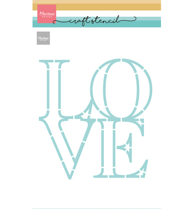 PS8193 Craftstencil - Marianne Design - LOVE Craft stencil - Marianne Design - LOVE
