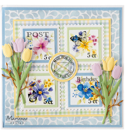 CR1723 Craftables - 4 Stamps - Marianne Design vb 4 stamps craftables snijmallen