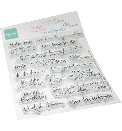 CS1193 Lentegroetjes by Marleen - Clearstamps - Marianne Design Lentegroetjes by Marleen Clearstamps teksten