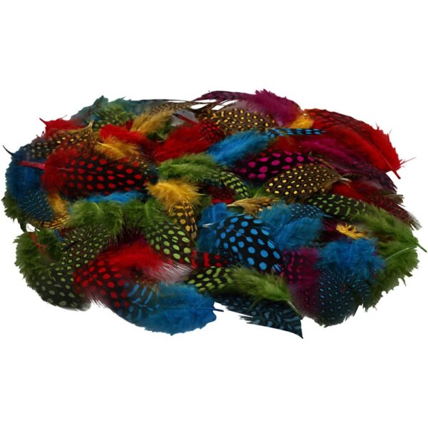 Veertjes - assortiment kleurtjes 3 g/ 1 pack