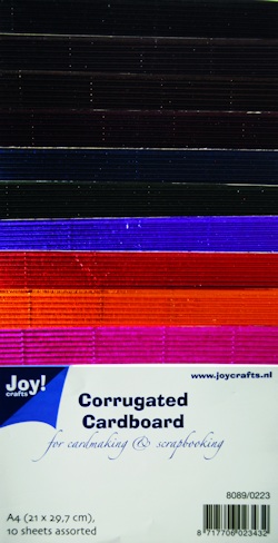 8089-0223 Ribbelkarton metallic A4 assorti Ribbelkarton metallic A4 assorti