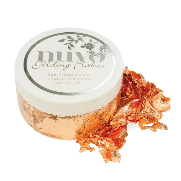 852N Nuvo Gilding flakes - sunkissed copper 2 Nuvo Gilding Flakes - Sunkissed Copper