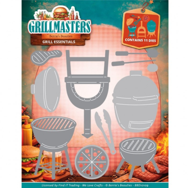BBD1010 Dies - Berries Beauties - Grillmasters - Grill Essentials Snijmallen grillmasters