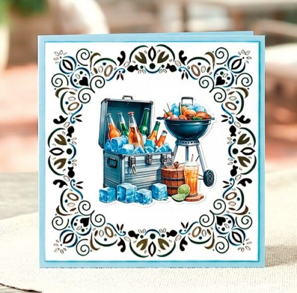 CD12468 3D Cutting Sheet - Berries Beauties - Grillmasters - BBQ & Brews vb Knipvel - Berries Beauties - Grillmasters - BBQ & Brews