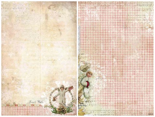 Studio Light – Dubbelzijdig  basispapier – Christmas Shabby Chic
