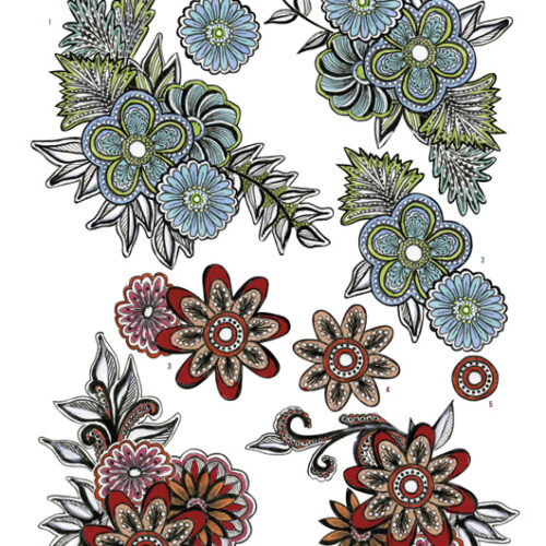 CD11066 - Yvon's Art Factory - graceful flowers Yvon's Art Factory - graceful flowers