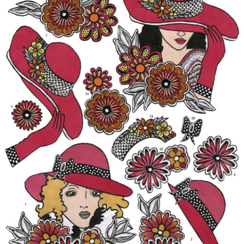 CD11089 - Yvon's Art Factory knipvel- Fashion Yvon's Art Factory knipvel- Fashion