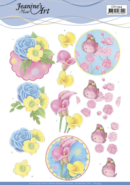 CD11394 Jeanine's Art - Knipvel CD11394 - bloemen