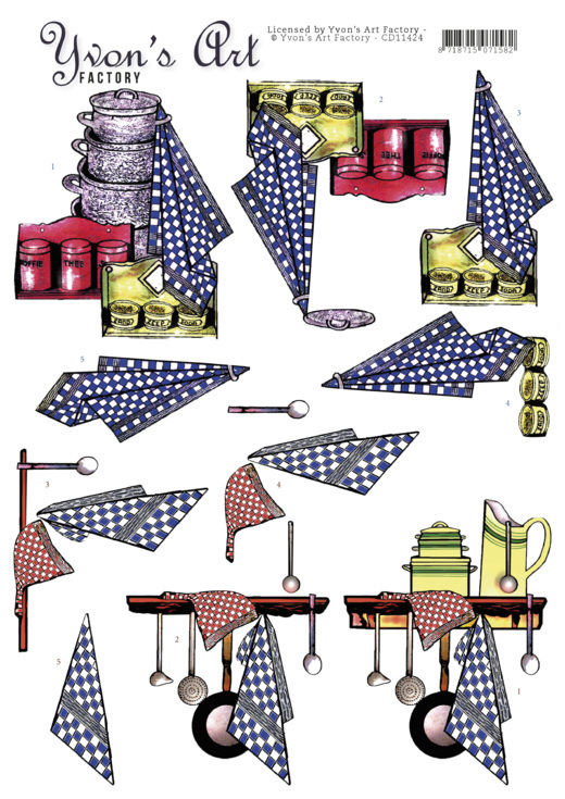 CD11424 3D Knipvel - Yvon's Art - Old Dutch CD11424 3D Knipvel - Yvon's Art - Old Dutch