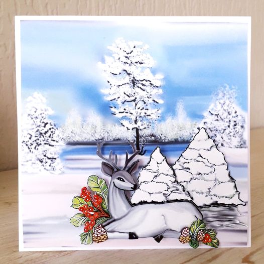 CD11549 3D knipvel - Yvon's Art - Deer CD11549 3D knipvel - Yvon's Art - Deer