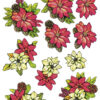 CD11551 3D knipvel - Yvon's Art - Poinsettia CD11551 3D knipvel - Yvon's Art - Poinsettia