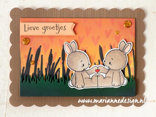 Marianne Design – Clearstamps and dies CS1154 – Rabbit Friends