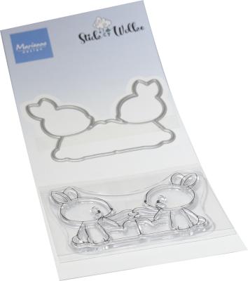CS1154 Marianne Design – Clearstamps and dies CS1154 – Rabbit Friends